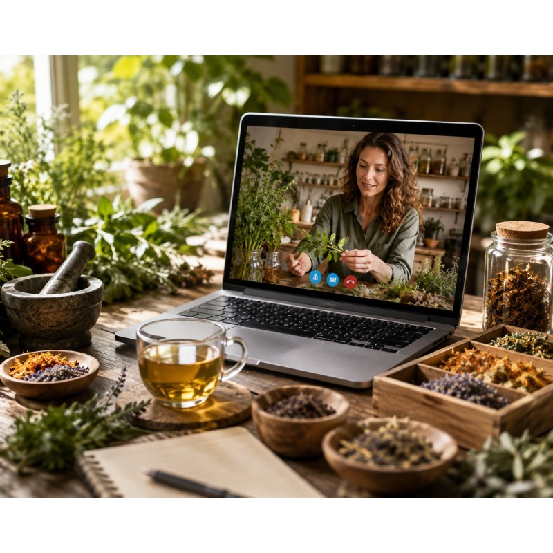 Atelier phytothérapie en ligne - Plantes et aromathérapie - Hollystique